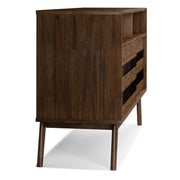 Clarkson - TV Stand - Rustic Natural Aged Brown - R&R Furniture Gallery (Fountain Valley, CA)