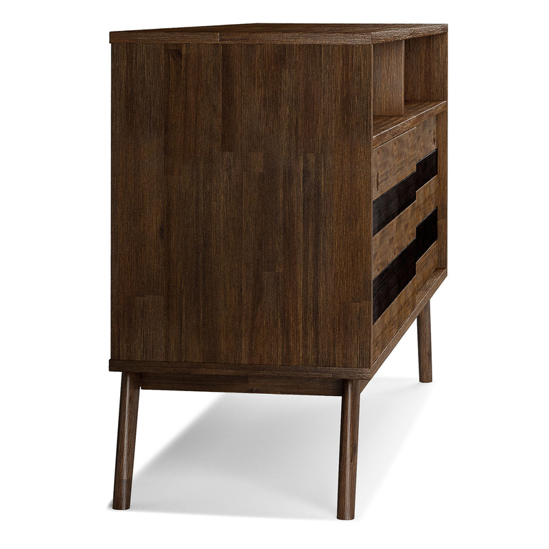 Clarkson - TV Stand - Rustic Natural Aged Brown - R&R Furniture Gallery (Fountain Valley, CA)