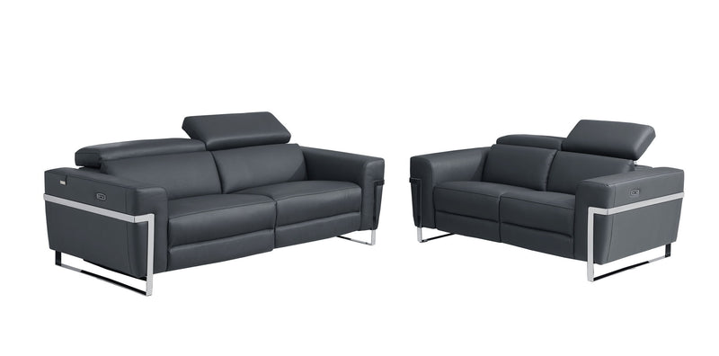 990 - Power Reclining Set With Power Headrest - R&R Furniture Gallery (Fountain Valley, CA)