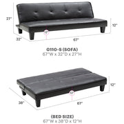 Glory Furniture Alan sofa bed futon sofa with plush fabric and convertible design, ideal for small living spaces and guest rooms.