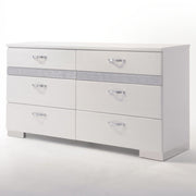 Naima II - Dresser - White High Gloss - R&R Furniture Gallery (Fountain Valley, CA)