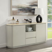 Ingram - Server - Ceramic Top & Light Gray - R&R Furniture Gallery (Fountain Valley, CA)
