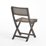 Bistro Foldable Chair With Wicker Backrest - R&R Furniture Gallery (Fountain Valley, CA)