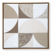Harelman - Wall Art - Tan / Taupe / White - R&R Furniture Gallery (Fountain Valley, CA)
