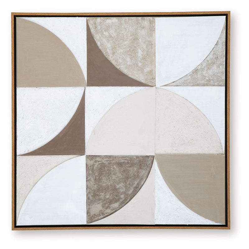 Harelman - Wall Art - Tan / Taupe / White - R&R Furniture Gallery (Fountain Valley, CA)