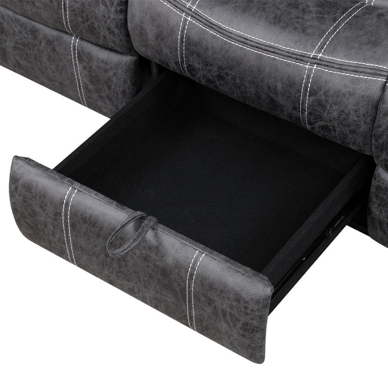 Zubaida - Sofa w/USB Dock & Console(Motion) - R&R Furniture Gallery (Fountain Valley, CA)