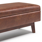 Owen - Upholstered Rectangular Storage Ottoman - R&R Furniture Gallery (Fountain Valley, CA)
