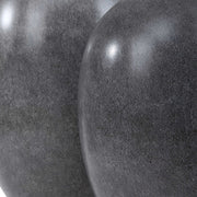 Pair of black modern vases by Uttermost, sleek and stylish vases for contemporary home decor, set of two.