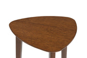 Set of three brown occasional wood tables from Signature Design by Ashley, featuring sleek, natural wood finishes for versatile living spaces.