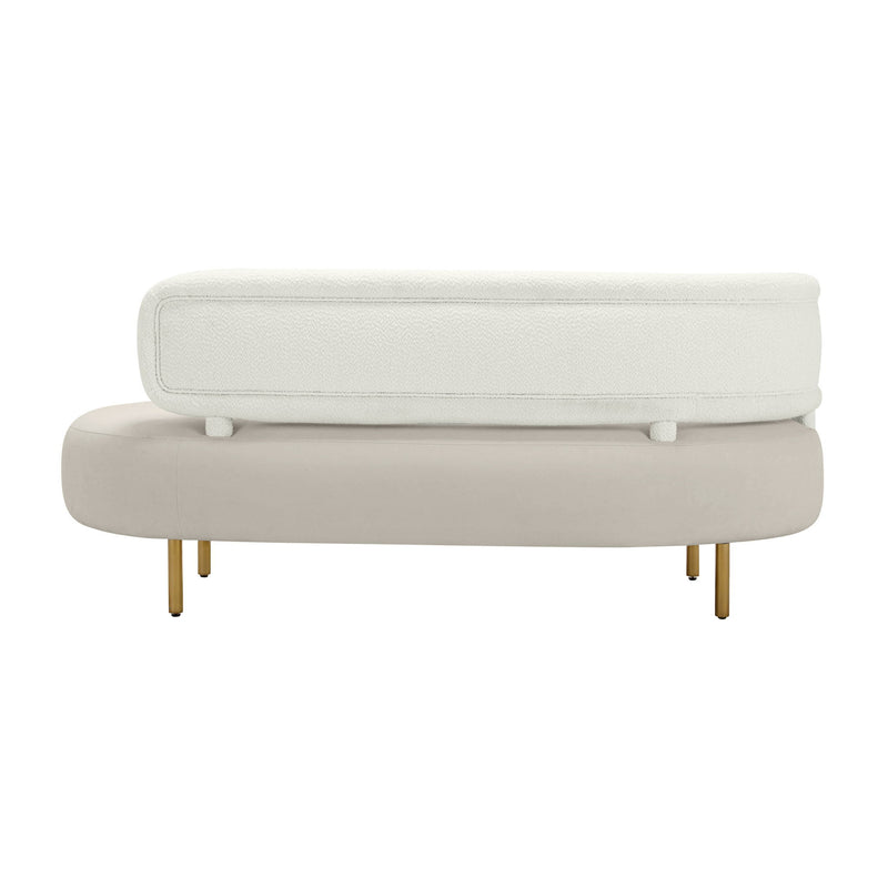 Tischa - Boucle Velvet Sofa - R&R Furniture Gallery (Fountain Valley, CA)