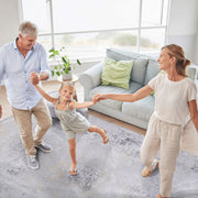 Maval - Abstract Washable Area Rug - R&R Furniture Gallery (Fountain Valley, CA)