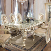Vatican - Dining Table - Champagne Silver - R&R Furniture Gallery (Fountain Valley, CA)