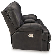 Mountainous - Power Reclining Loveseat With Console /Adj Headrest - Eclipse - R&R Furniture Gallery (Fountain Valley, CA)