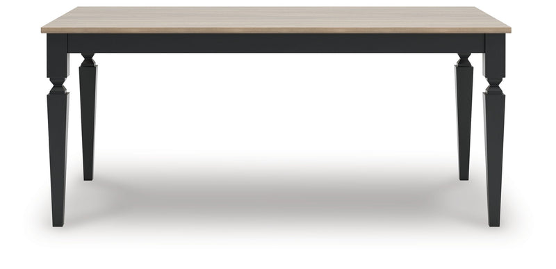 Brenkerton - Rectangular Dining Room Table - Grayish Brown / Black - R&R Furniture Gallery (Fountain Valley, CA)