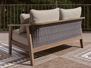Harmony Headlands - Loveseat With Cushion - Natural / Gray - R&R Furniture Gallery (Fountain Valley, CA)