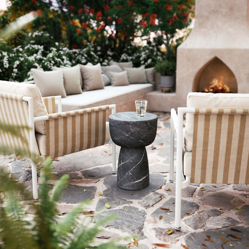 Charra - Indoor / Outdoor Side Table - R&R Furniture Gallery (Fountain Valley, CA)