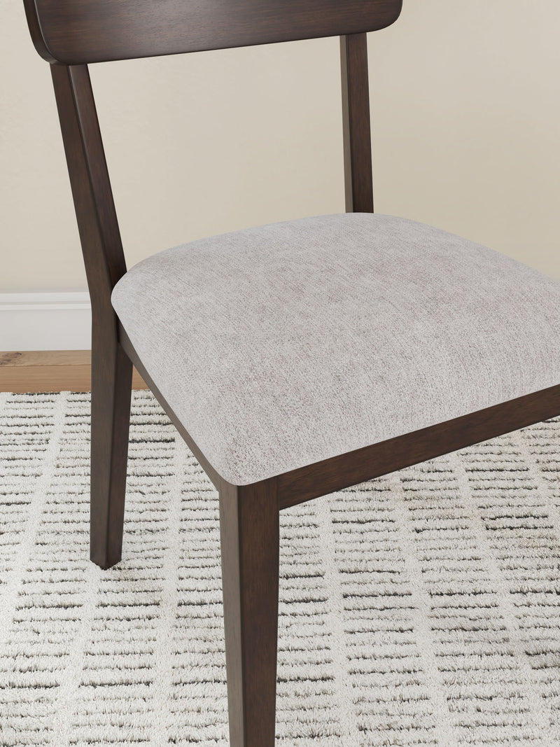 Mallenette - Dining Upholstered Side Chair (Set of 2) - Merlot - R&R Furniture Gallery (Fountain Valley, CA)
