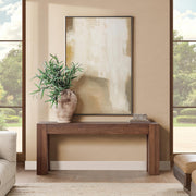 Classic Home Montera coffee table with a sleek wooden surface and modern design, shown in a contemporary living room setting.