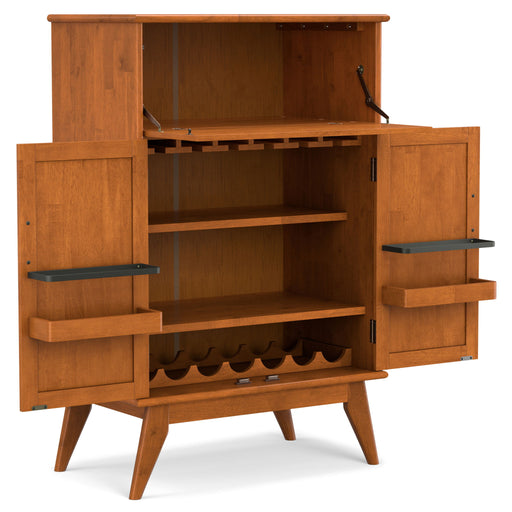 Draper - Mid Century Bar Cabinet - R&R Furniture Gallery (Fountain Valley, CA)