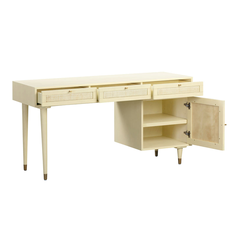 TOV Furniture Sierra writing desk with clean lines and wooden finish, ideal for home or office workspace.