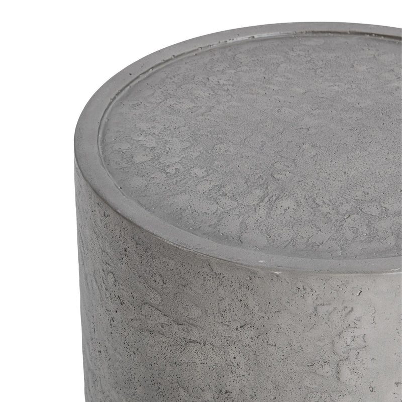 Sania - Outdoor Round Accent Table - Dark Gray - R&R Furniture Gallery (Fountain Valley, CA)
