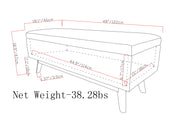 Owen - Upholstered Rectangular Storage Ottoman - R&R Furniture Gallery (Fountain Valley, CA)
