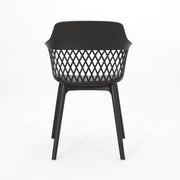 Pair of Noble House Azalea chairs in a modern design, featuring upholstered seats and sleek wooden legs.