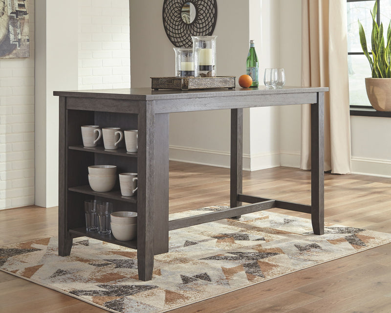 Caitbrook - Rectangular Dining Room Counter Table - Gray - R&R Furniture Gallery (Fountain Valley, CA)
