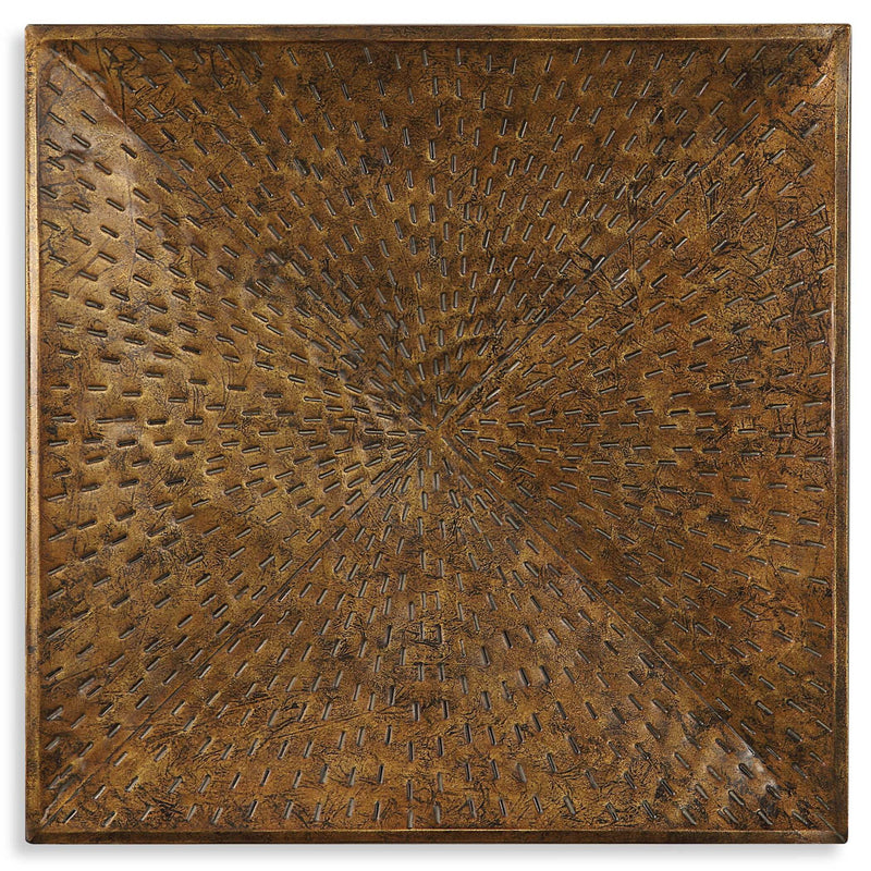 Antiqued bronze Blaise wall art by Uttermost, decorative wall decor featuring intricate design for elegant interior accents.
