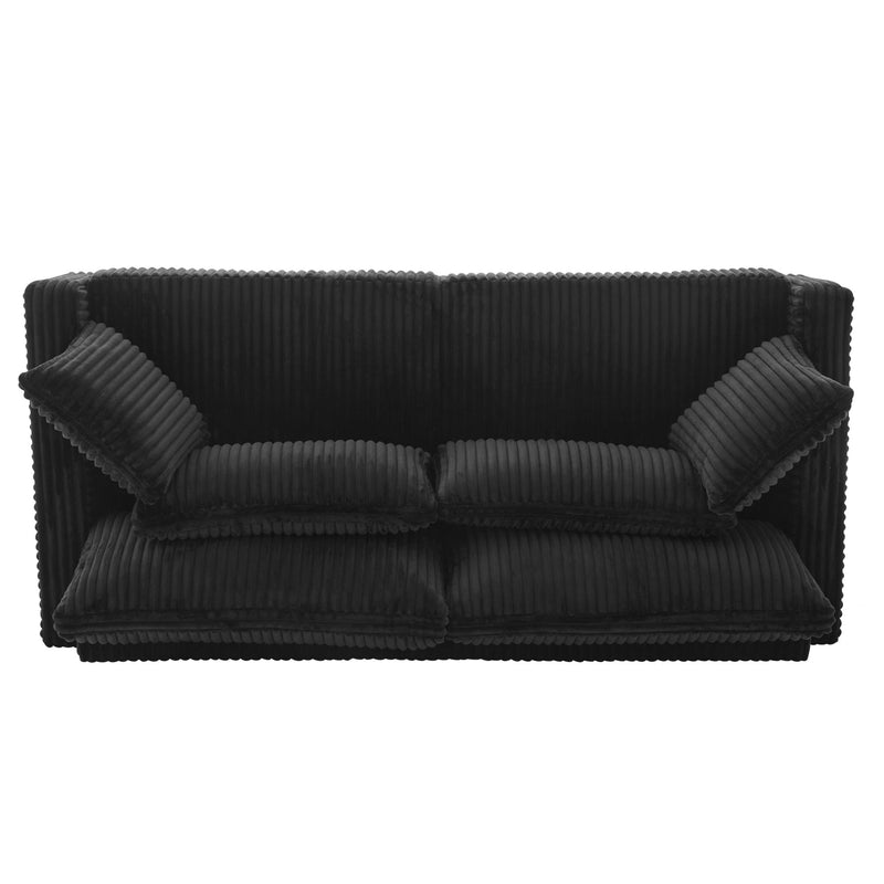 Modern Loveseat Sofa With 4 Pillows - R&R Furniture Gallery (Fountain Valley, CA)