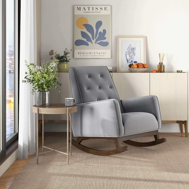 Demetrius - Solid Wood Rocking Chair - R&R Furniture Gallery (Fountain Valley, CA)