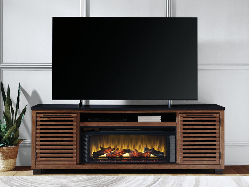 Kallari - TV Stand With Fireplace Option - R&R Furniture Gallery (Fountain Valley, CA)