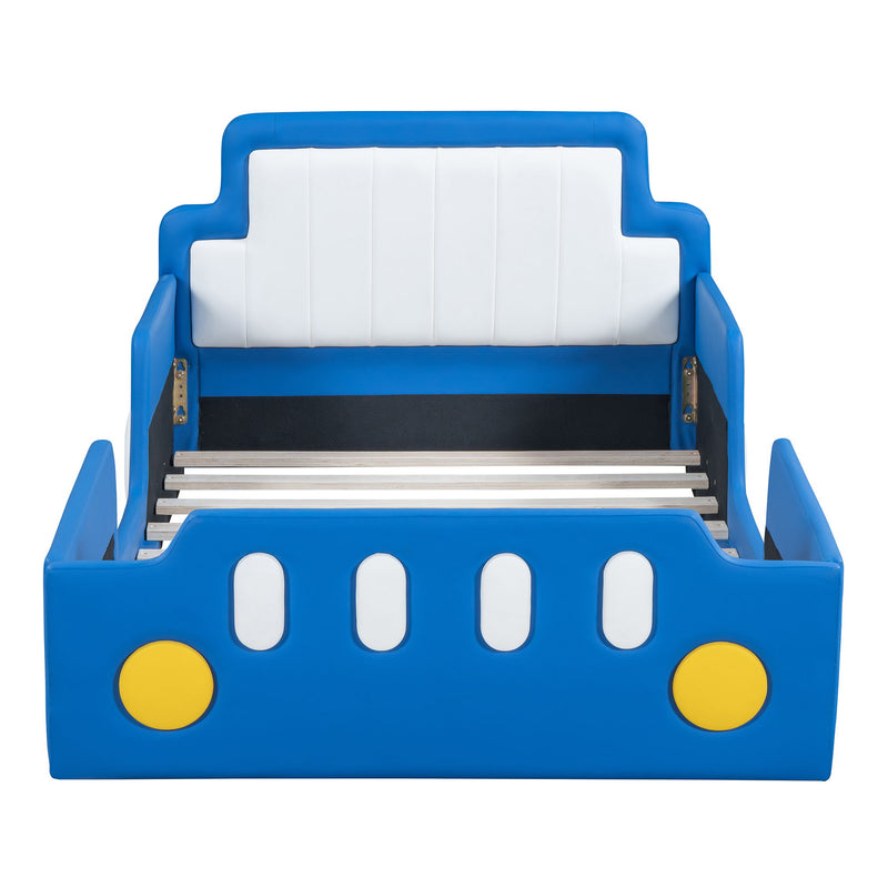 Race Car Shaped Platform Bed With Wheels - R&R Furniture Gallery (Fountain Valley, CA)