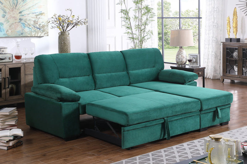 Kipling - Reversible Sleeper Sectional Sofa Chaise - R&R Furniture Gallery (Fountain Valley, CA)