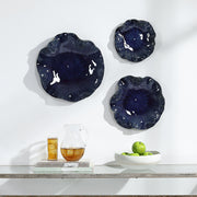 Uttermost Abella ceramic wall decor set of 3 with textured, abstract designs perfect for modern interior spaces.
