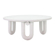 Tildy - Concrete Coffee Table - White - R&R Furniture Gallery (Fountain Valley, CA)