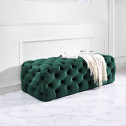 Kaylee - Velvet Ottoman - R&R Furniture Gallery (Fountain Valley, CA)