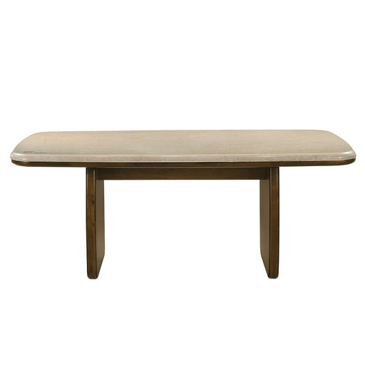 Kasha - Dining Table With Marble Top Top - Vintage Oak - R&R Furniture Gallery (Fountain Valley, CA)