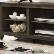 Benito TV stand by Lilola Home with open shelves and cable management for modern living room organization.