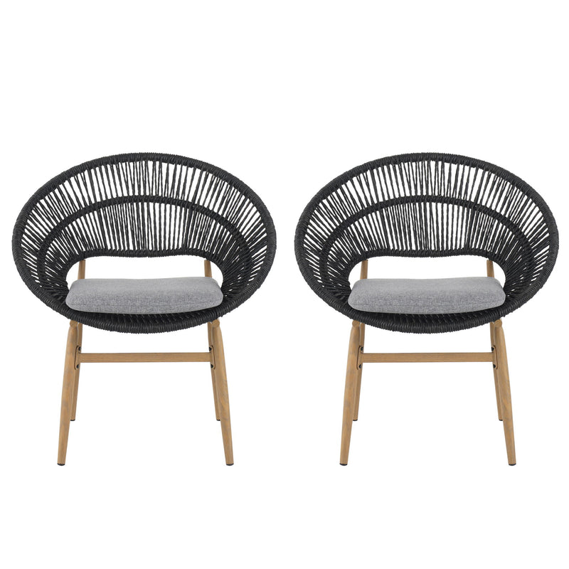 Cyril - Outdoor Papasan Style Dining Chair (Set of 2) - R&R Furniture Gallery (Fountain Valley, CA)