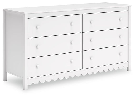 Hallityn - Six Drawer Dresser - White - R&R Furniture Gallery (Fountain Valley, CA)