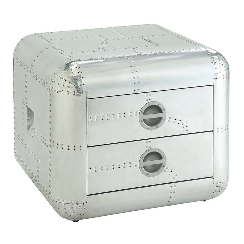 Brancaster - 22" End Table - Aluminum - R&R Furniture Gallery (Fountain Valley, CA)