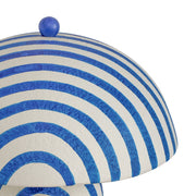 Maiori - Striped Papier Mache Table Lamp - R&R Furniture Gallery (Fountain Valley, CA)