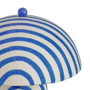 Maiori - Striped Papier Mache Table Lamp - R&R Furniture Gallery (Fountain Valley, CA)