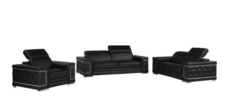 296 - Genuine Leather Living Room Set - R&R Furniture Gallery (Fountain Valley, CA)