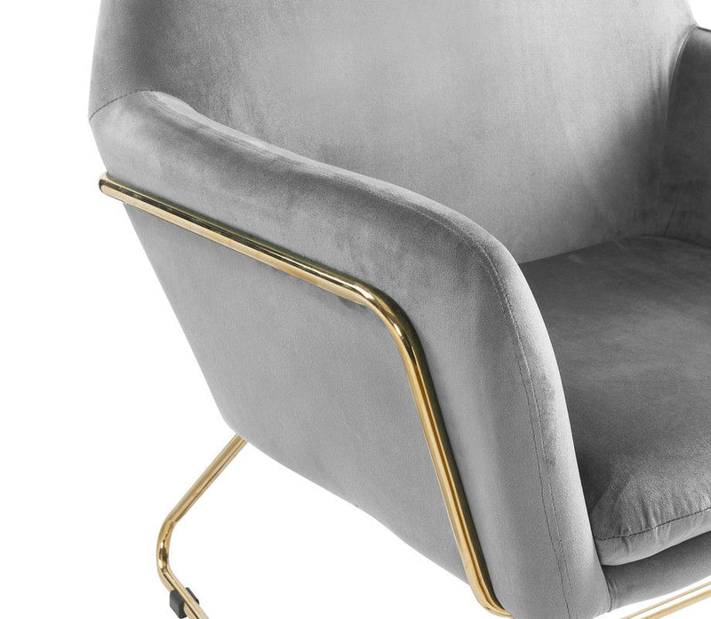 Keira - Accent Chair With Metal Base - R&R Furniture Gallery (Fountain Valley, CA)