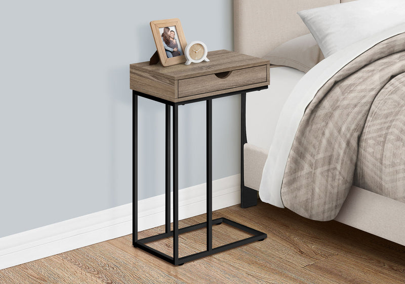 Accent Table, C - Shaped Contemporary & Modern Versatile Design - R&R Furniture Gallery (Fountain Valley, CA)