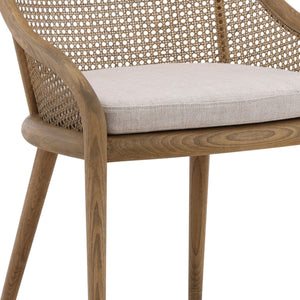 Arcata - Dining Chair - Medium Brown And Beige