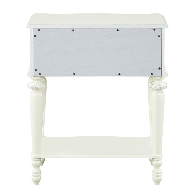 Dorothy - Nightstand With 1 Drawer - Ivory - R&R Furniture Gallery (Fountain Valley, CA)