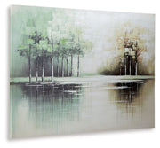 Garlenridge - Wall Art - Green / Tan / White - R&R Furniture Gallery (Fountain Valley, CA)